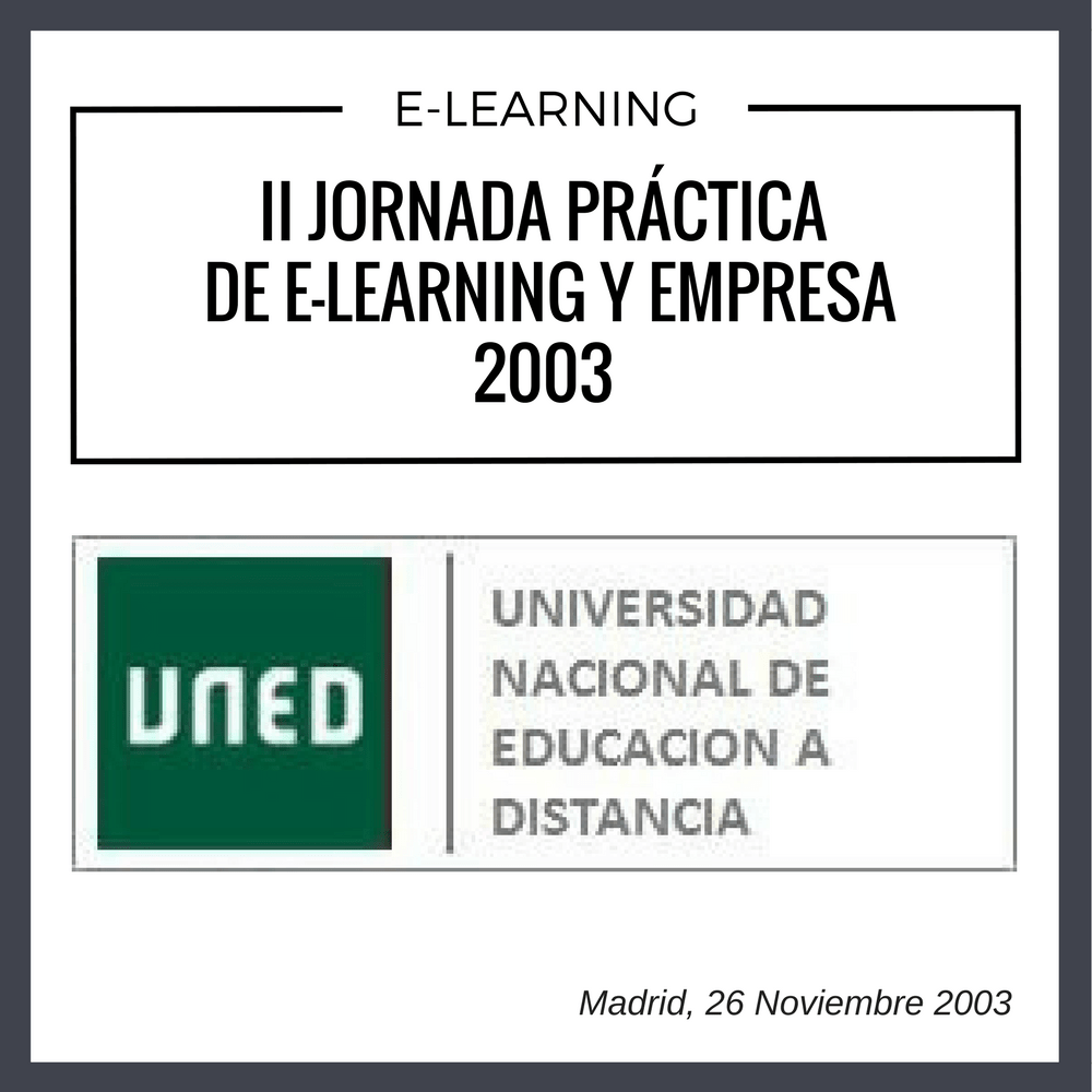 II JORNADA PRACTICA DE ELEARNING Y EMPRESA 2003